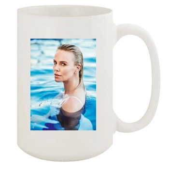 Charlize Theron 15oz White Mug