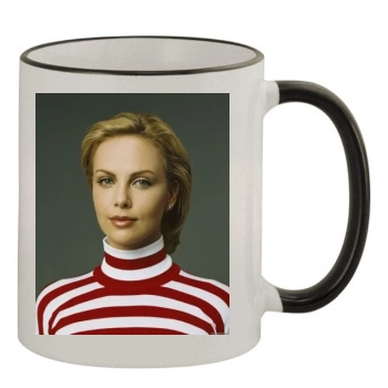 Charlize Theron 11oz Colored Rim & Handle Mug