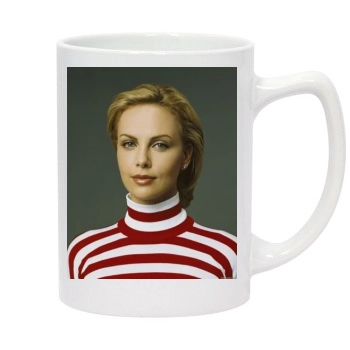 Charlize Theron 14oz White Statesman Mug