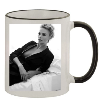 Charlize Theron 11oz Colored Rim & Handle Mug