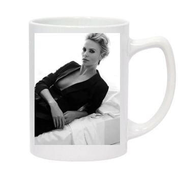 Charlize Theron 14oz White Statesman Mug