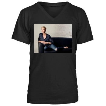 Charlize Theron Men's V-Neck T-Shirt