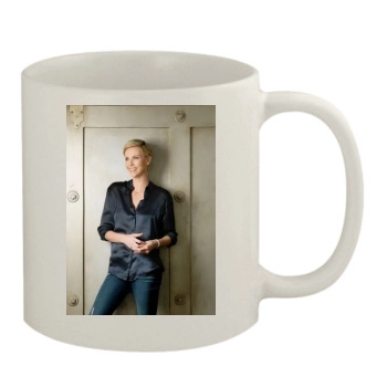 Charlize Theron 11oz White Mug