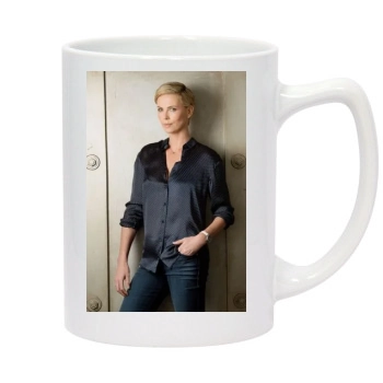 Charlize Theron 14oz White Statesman Mug