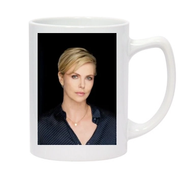 Charlize Theron 14oz White Statesman Mug