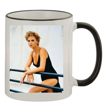 Charlize Theron 11oz Colored Rim & Handle Mug