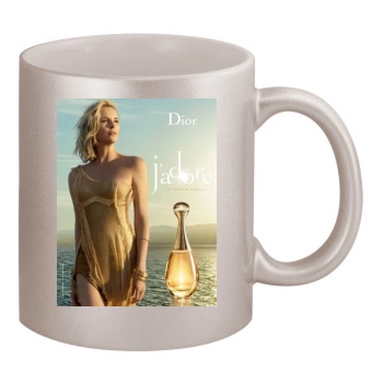 Charlize Theron 11oz Metallic Silver Mug