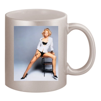 Charlize Theron 11oz Metallic Silver Mug