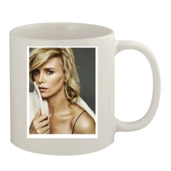 Charlize Theron 11oz White Mug