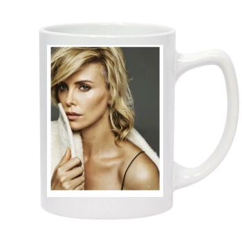 Charlize Theron 14oz White Statesman Mug