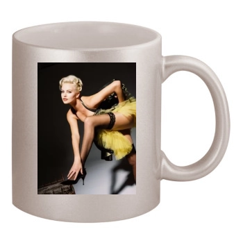 Charlize Theron 11oz Metallic Silver Mug