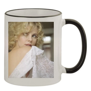 Charlize Theron 11oz Colored Rim & Handle Mug