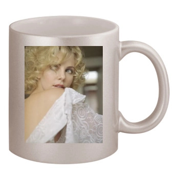 Charlize Theron 11oz Metallic Silver Mug