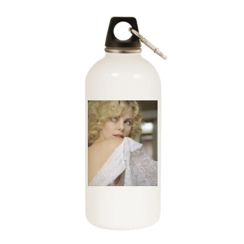 Charlize Theron White Water Bottle With Carabiner