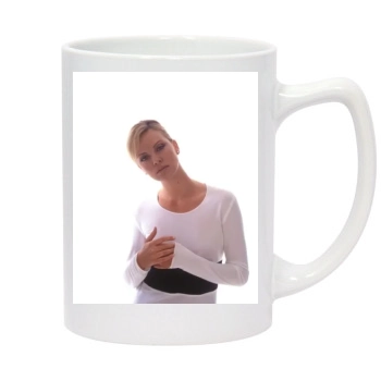 Charlize Theron 14oz White Statesman Mug