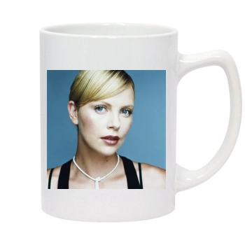 Charlize Theron 14oz White Statesman Mug