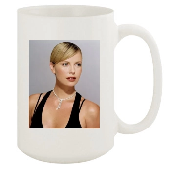 Charlize Theron 15oz White Mug