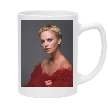 Charlize Theron 14oz White Statesman Mug