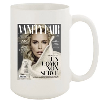 Charlize Theron 15oz White Mug