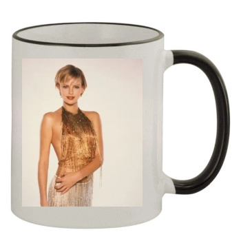 Charlize Theron 11oz Colored Rim & Handle Mug