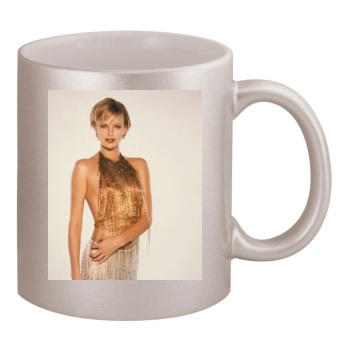 Charlize Theron 11oz Metallic Silver Mug