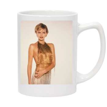 Charlize Theron 14oz White Statesman Mug