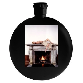 Charlize Theron Round Flask