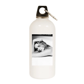 Charlize Theron White Water Bottle With Carabiner