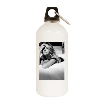 Charlize Theron White Water Bottle With Carabiner