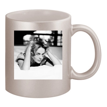 Charlize Theron 11oz Metallic Silver Mug