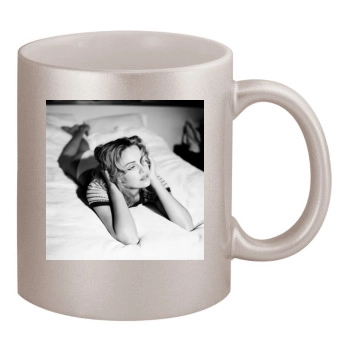 Charlize Theron 11oz Metallic Silver Mug