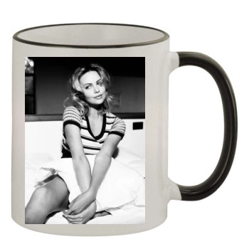 Charlize Theron 11oz Colored Rim & Handle Mug