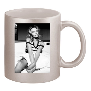 Charlize Theron 11oz Metallic Silver Mug