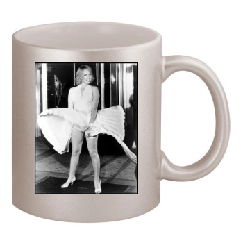 Charlize Theron 11oz Metallic Silver Mug