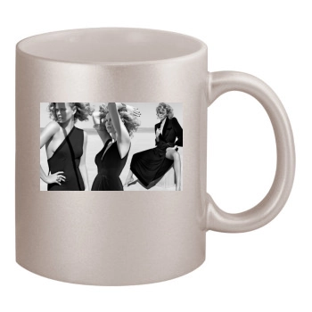 Charlize Theron 11oz Metallic Silver Mug