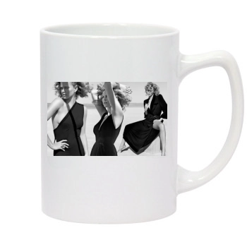 Charlize Theron 14oz White Statesman Mug