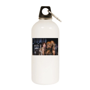 Christina Milian White Water Bottle With Carabiner