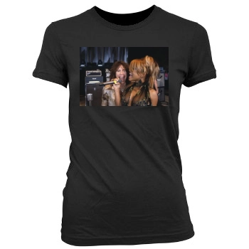 Christina Milian Women's Junior Cut Crewneck T-Shirt