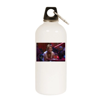 Christina Milian White Water Bottle With Carabiner