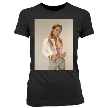 Christina Milian Women's Junior Cut Crewneck T-Shirt