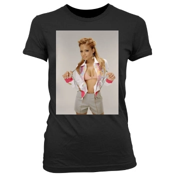 Christina Milian Women's Junior Cut Crewneck T-Shirt