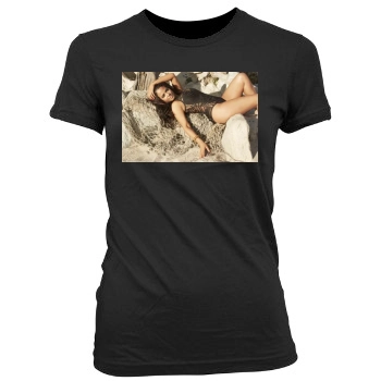 Christina Milian Women's Junior Cut Crewneck T-Shirt