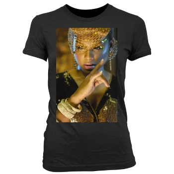 Christina Milian Women's Junior Cut Crewneck T-Shirt