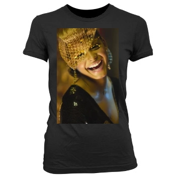 Christina Milian Women's Junior Cut Crewneck T-Shirt