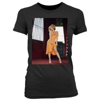 Christina Milian Women's Junior Cut Crewneck T-Shirt