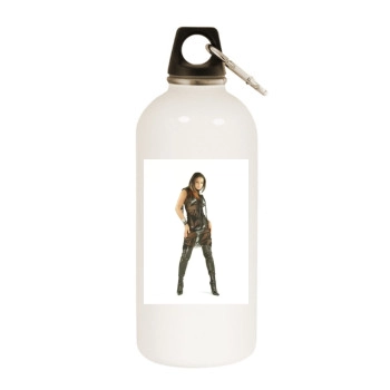 Christina Milian White Water Bottle With Carabiner