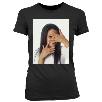 Christina Milian Women's Junior Cut Crewneck T-Shirt