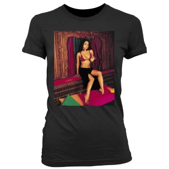 Christina Milian Women's Junior Cut Crewneck T-Shirt