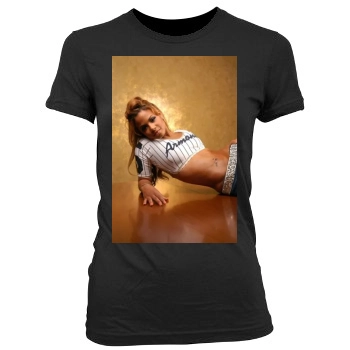 Christina Milian Women's Junior Cut Crewneck T-Shirt