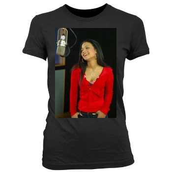 Christina Milian Women's Junior Cut Crewneck T-Shirt